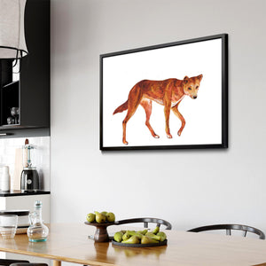 Australian Dingo Painting Animal Nursery Wall Art - The Affordable Art Company