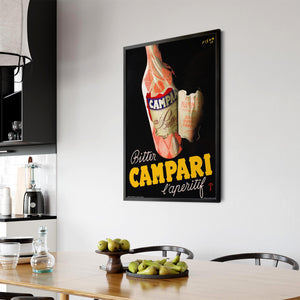 Vintage Campari Advert Italian Restaurant Wall Art #2 - The Affordable Art Company