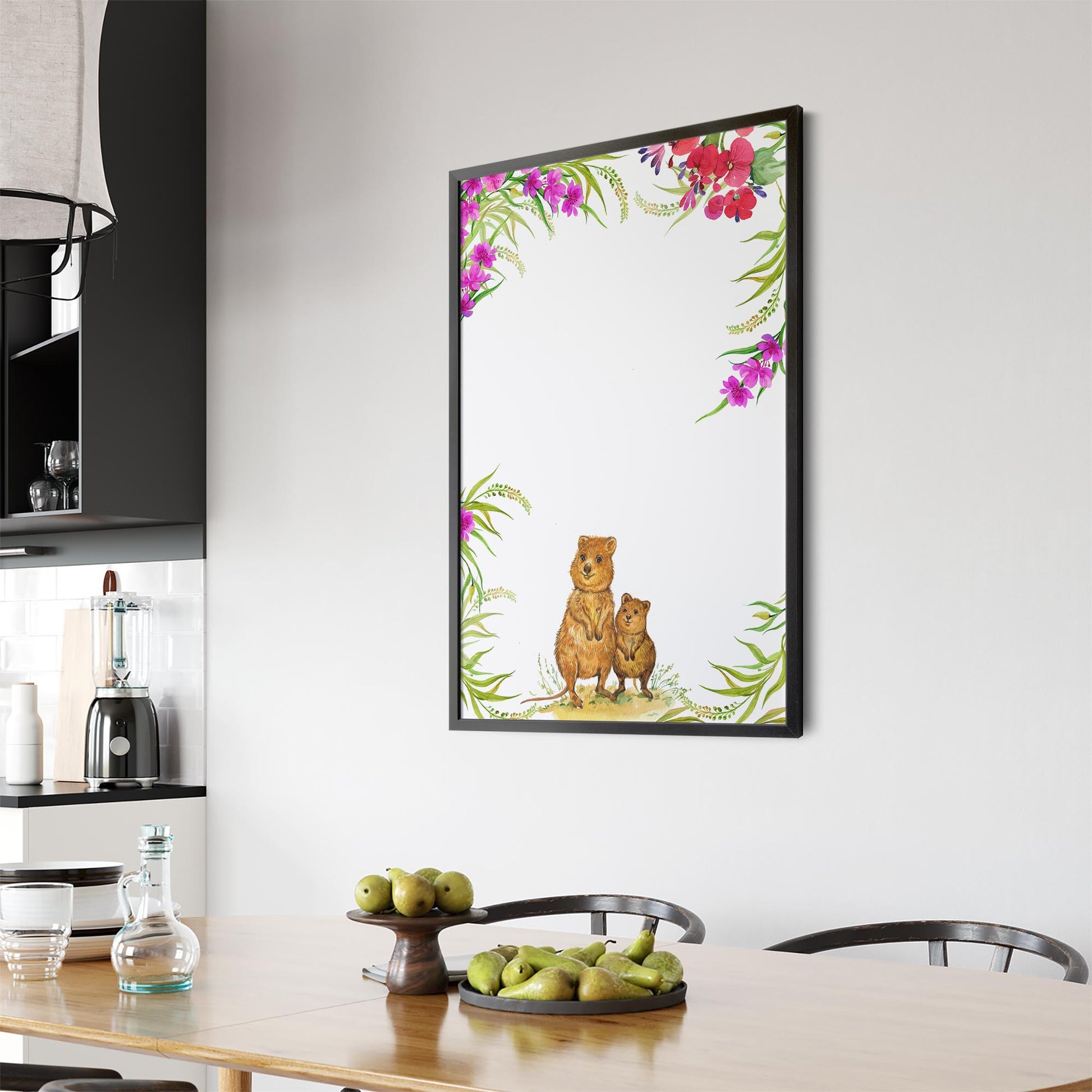 Australian Quokka Painting Animal Nursery Wall Art #1 - The Affordable Art Company