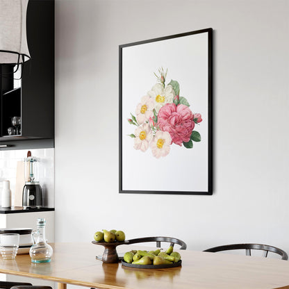 Botanical Flower Painting Floral Kitchen Wall Art #5 - The Affordable Art Company