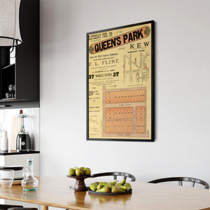 Kew Melbourne Vintage Real Estate Advert Wall Art #4 - The Affordable Art Company