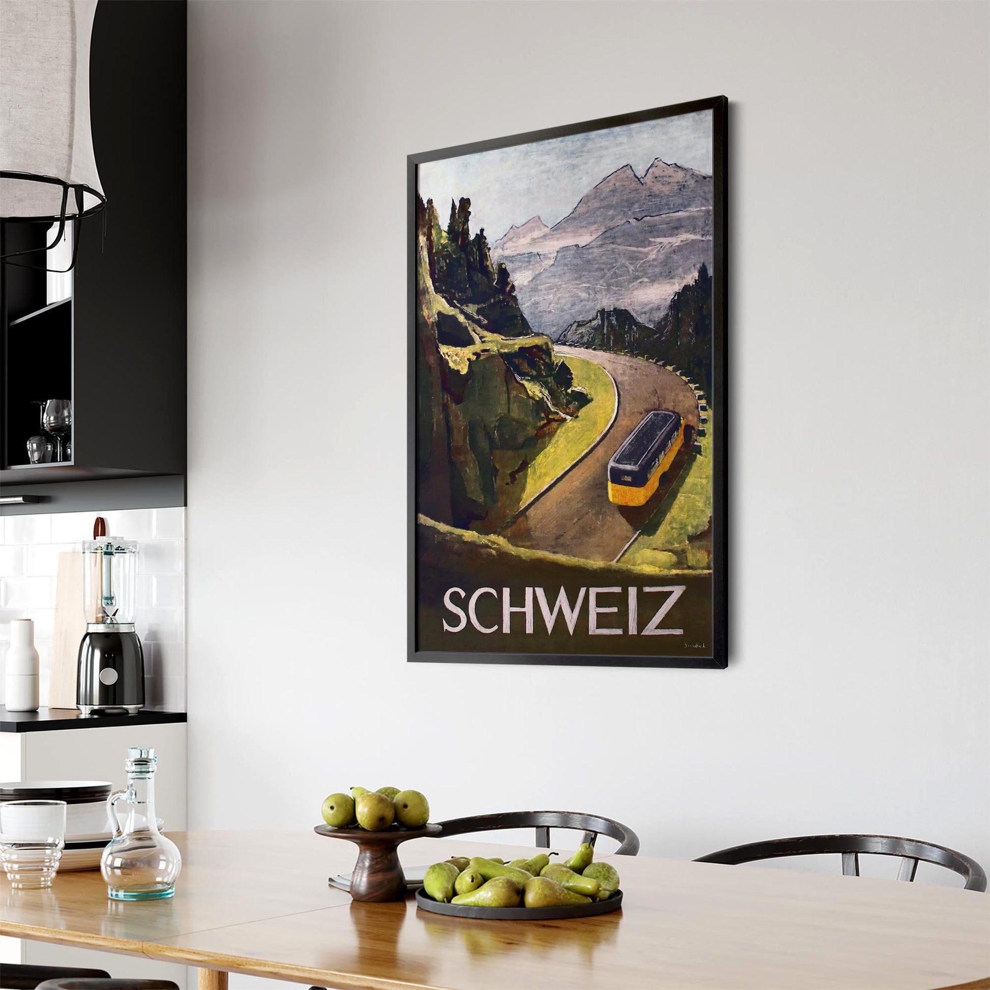 Switzerland Vintage Travel Advert Wall Art - The Affordable Art Company