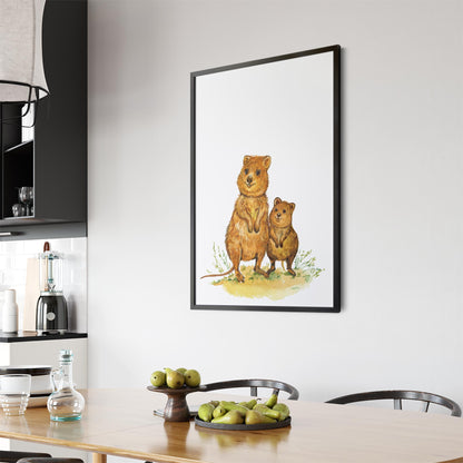 Australian Quokka Painting Animal Nursery Wall Art #2 - The Affordable Art Company