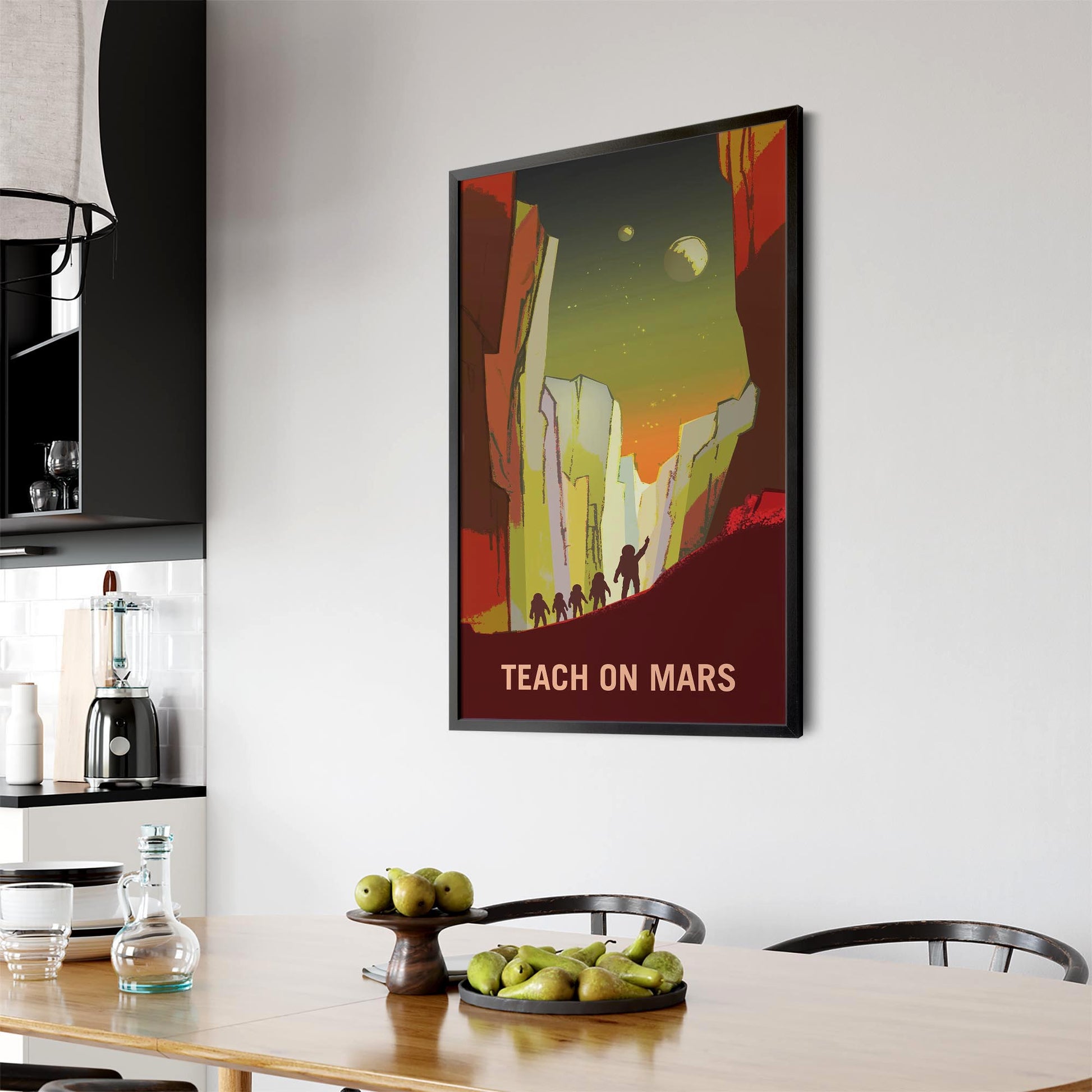 Teach on Mars Space NASA Science Wall Art - The Affordable Art Company