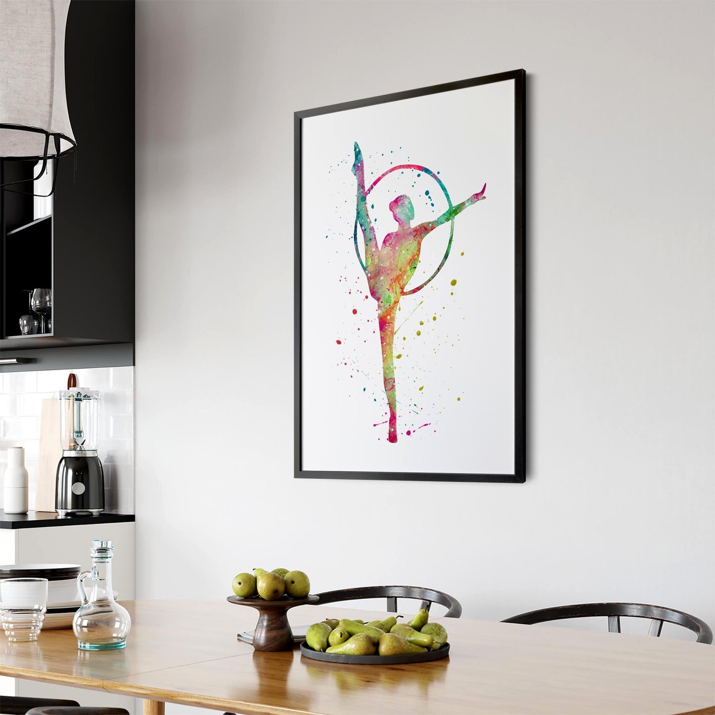 Gymnast Dance Girls Bedroom Gymnastics Wall Art #2 - The Affordable Art Company