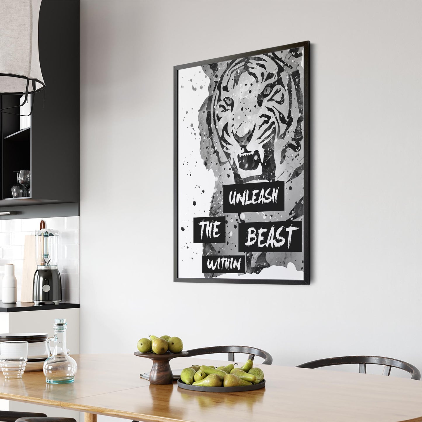 Tiger Quote Moticational Gym Fitness Wall Art - The Affordable Art Company