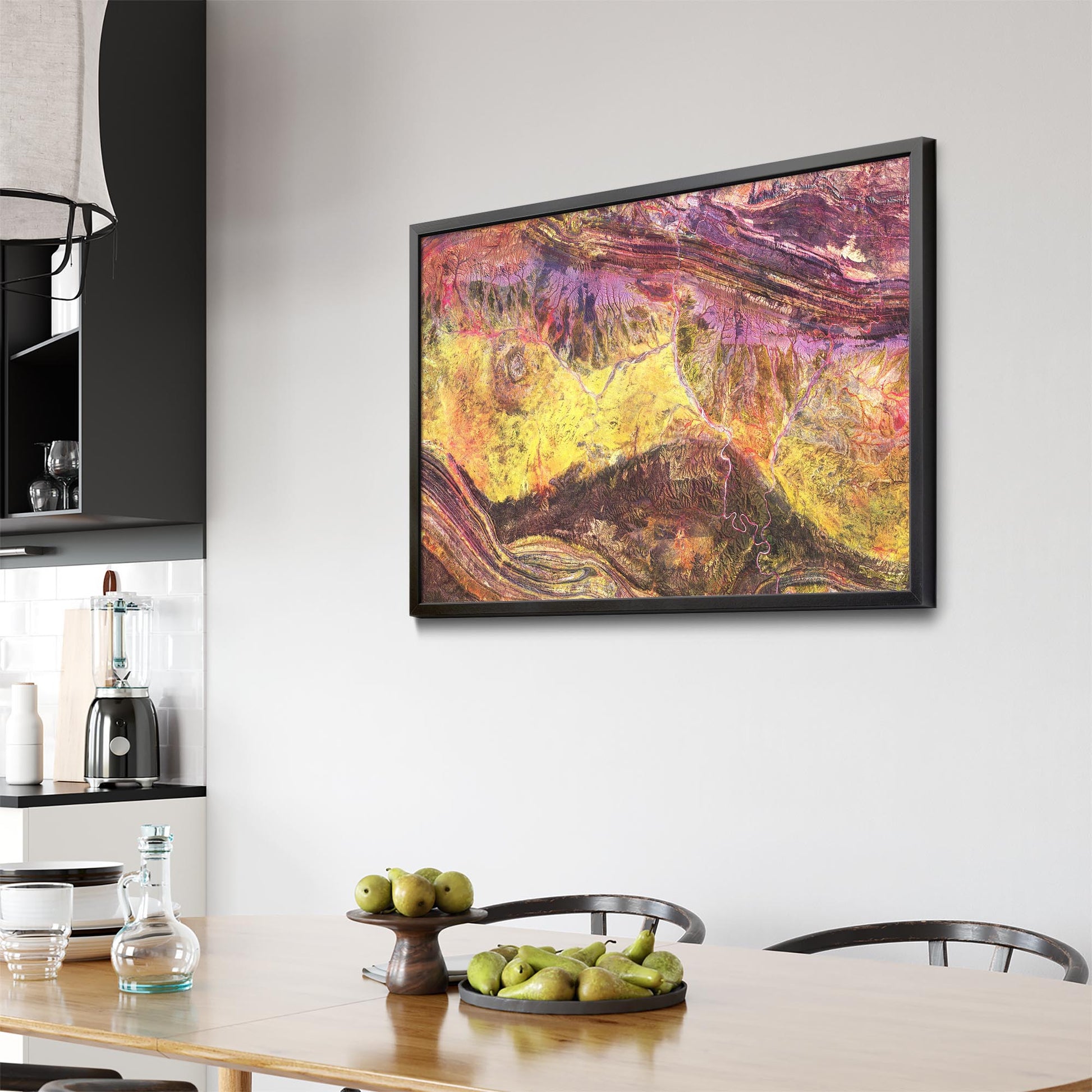 Meteorite Crater Australia Aerial Photograph Wall Art - The Affordable Art Company