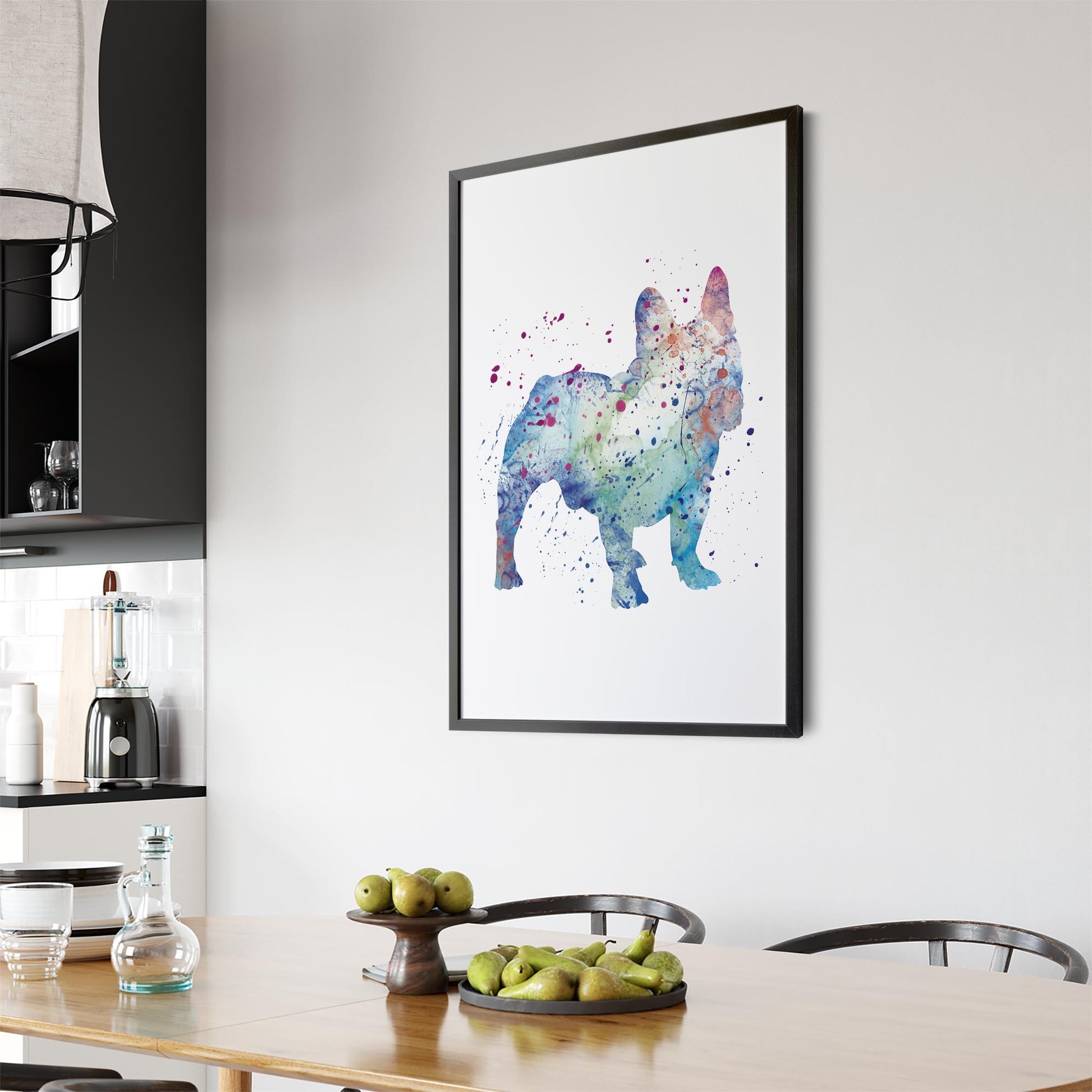 French Bulldog Painting Wall Art Print - The Affordable Art Company