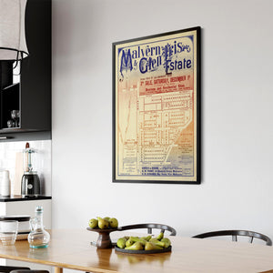 Glen Iris Melbourne Vintage Real Estate Advert Art - The Affordable Art Company