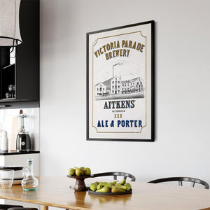 Victoria Parade Brewery Melbourne Vintage Wall Art - The Affordable Art Company