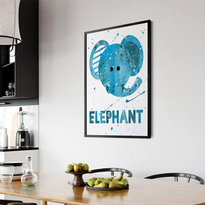 Elephant Nursery Nursery Babys Bedroom Wall Art - The Affordable Art Company