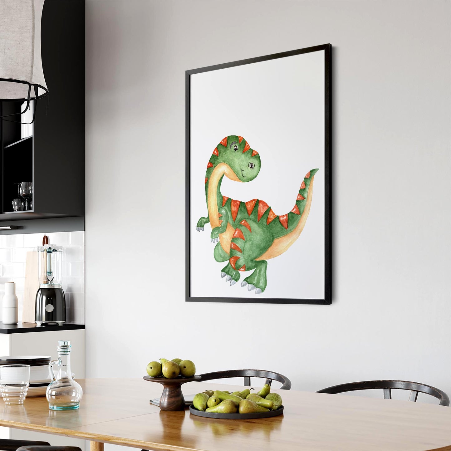 Cute Cartoon Dinosaur Boys Bedroom Wall Art #16 - The Affordable Art Company