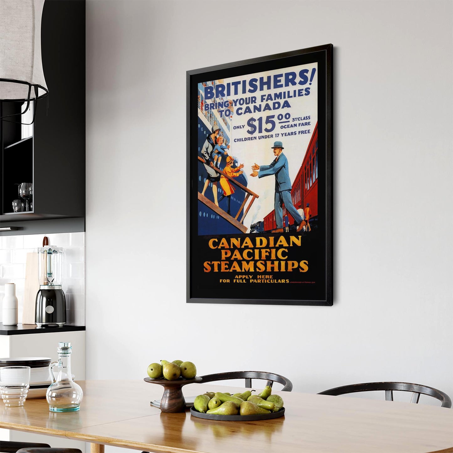 Canadian Pacific Vintage Shipping Advert Wall Art #6 - The Affordable Art Company