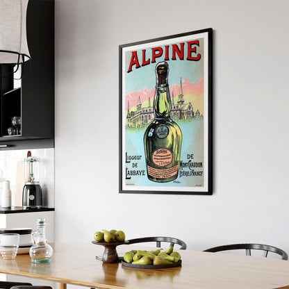 Alpine Liqueur Vintage Advert Wall Art - The Affordable Art Company