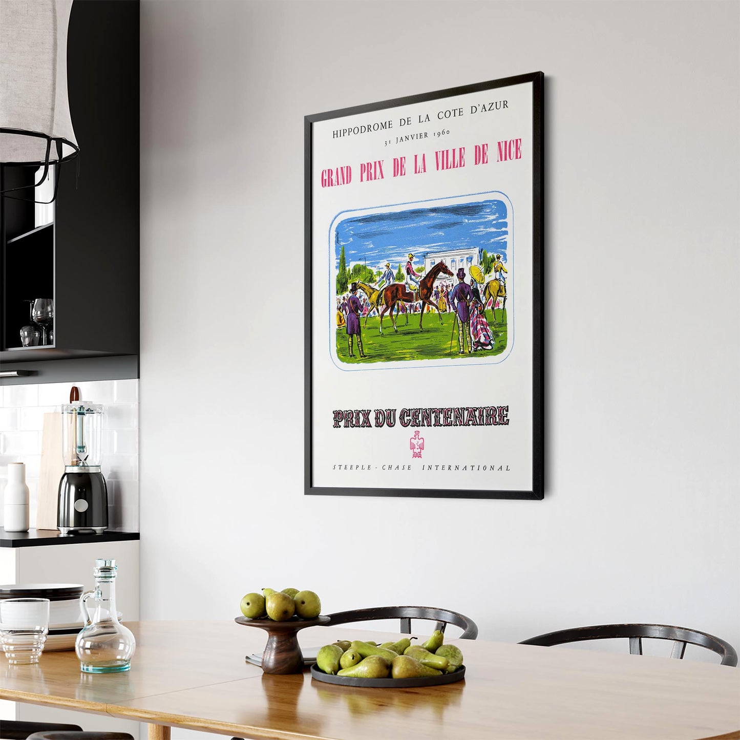 French Horse Racing Vintage Sports Advert Wall Art - The Affordable Art Company