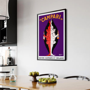 Vintage Campari Advert Italian Restaurant Wall Art #1 - The Affordable Art Company