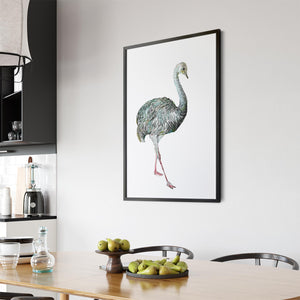 Australian Emu Painting Animal Nursery Wall Art #2 - The Affordable Art Company