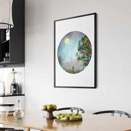 Scandi Circle Landscape Kitchen Minimal Wall Art #2 - The Affordable Art Company