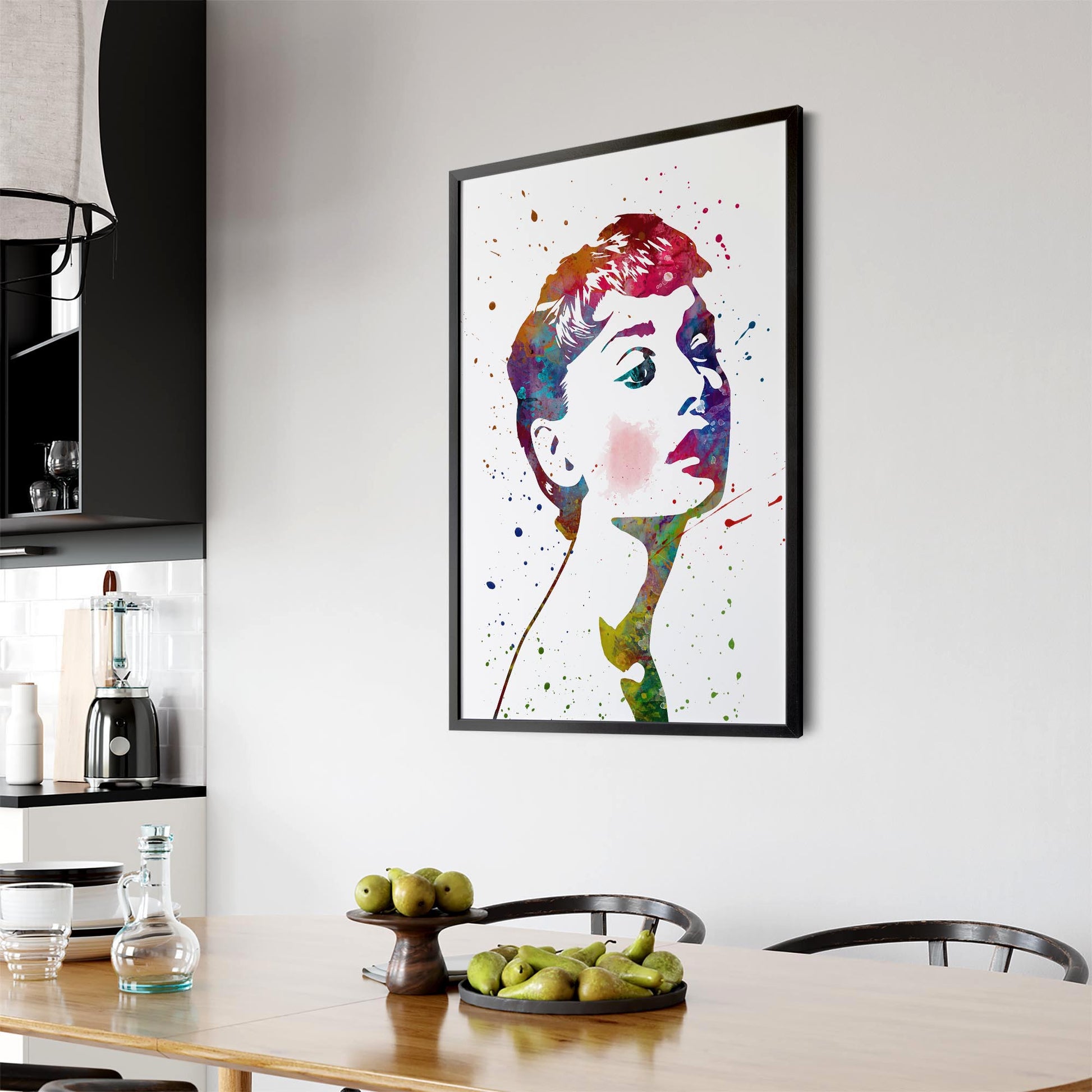Audrey Hepburn Fashion Minimal Bedroom Wall Art #4 - The Affordable Art Company