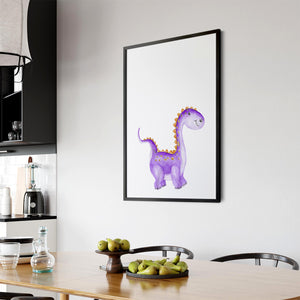 Cute Cartoon Dinosaur Boys Bedroom Wall Art #3 - The Affordable Art Company