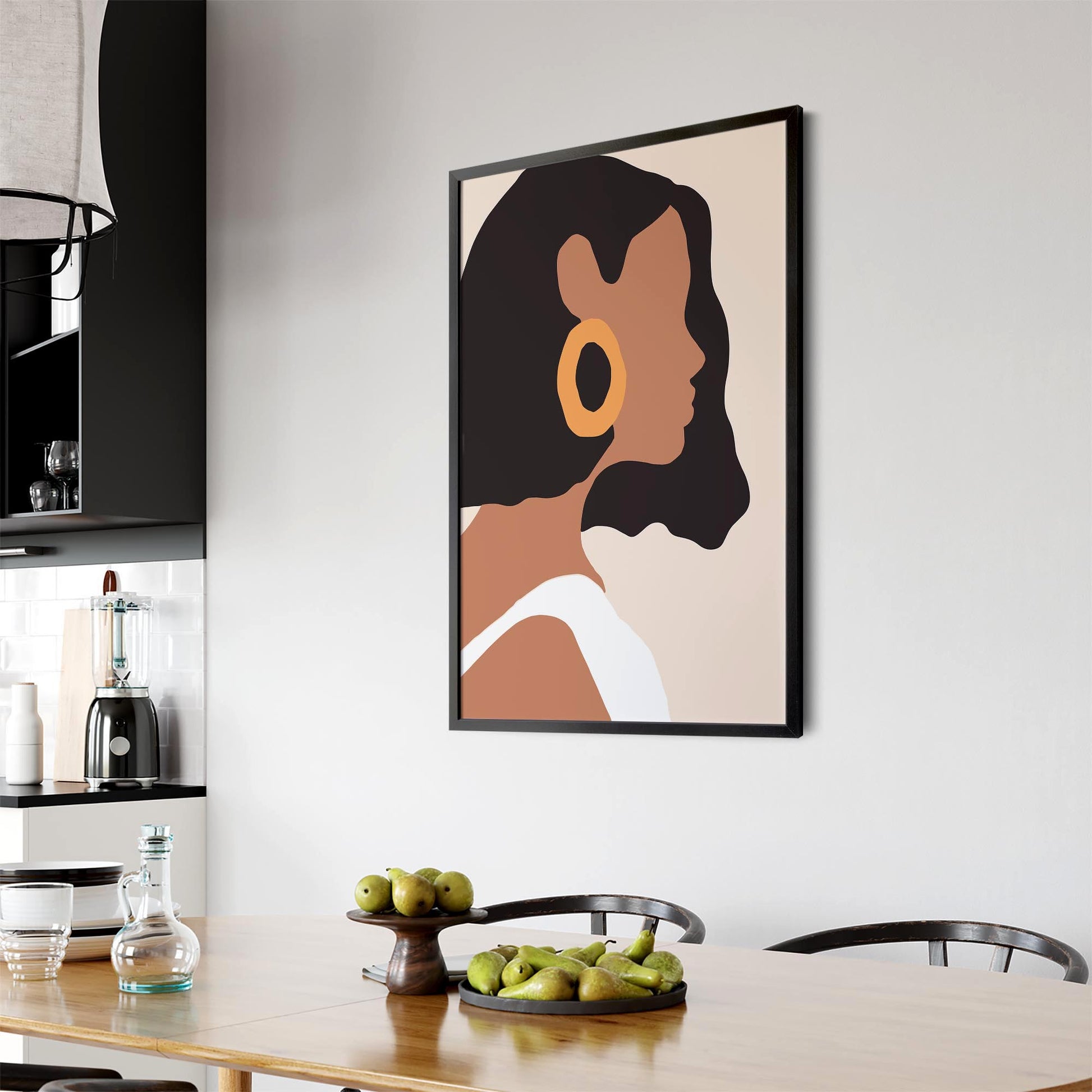 Fashion Minimal Retro Girls Bedroom Wall Art #3 - The Affordable Art Company