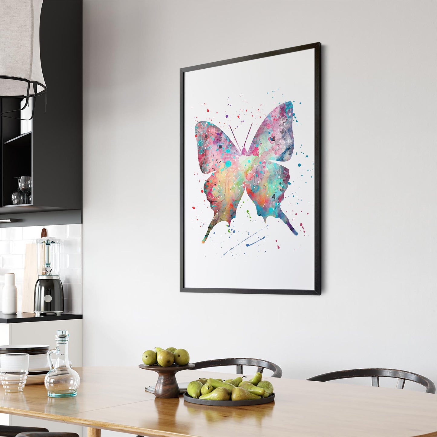 Butterfly Cute Nursery Baby Toddler Wall Art #1 - The Affordable Art Company