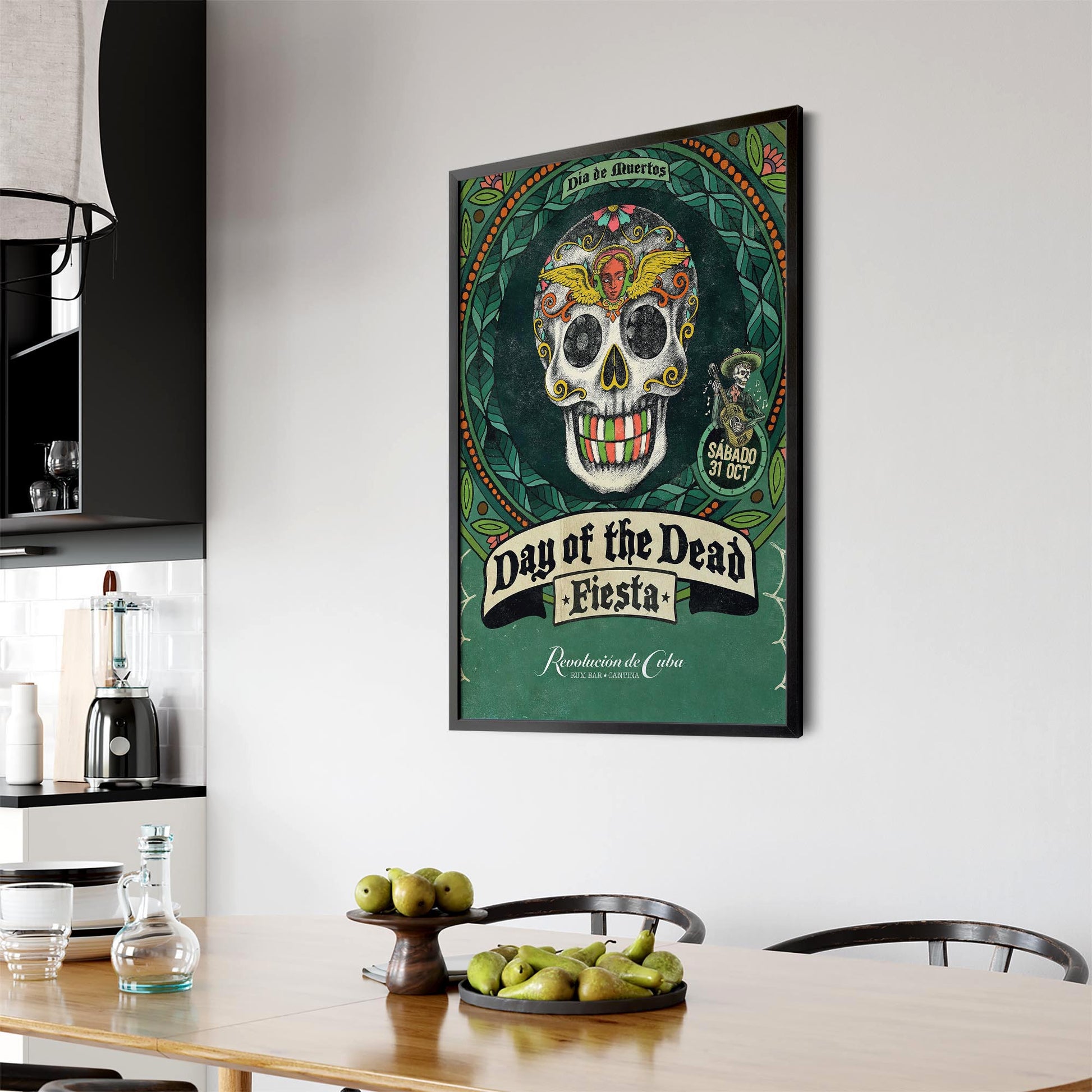 Vintage Mexican Day of the Dead Skulls Wall Art #1 - The Affordable Art Company